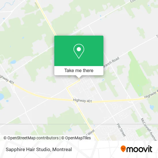 Sapphire Hair Studio map