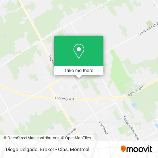 Diego Delgado, Broker - Cips map