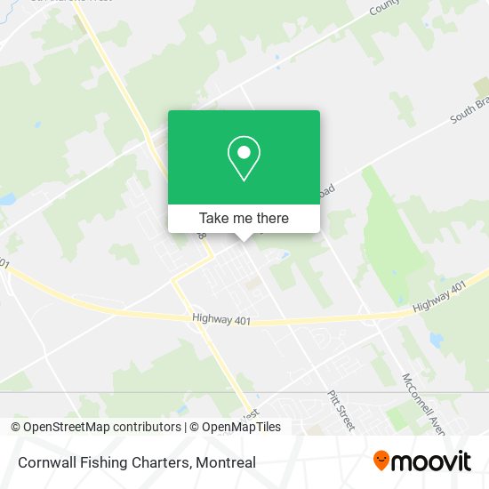 Cornwall Fishing Charters map