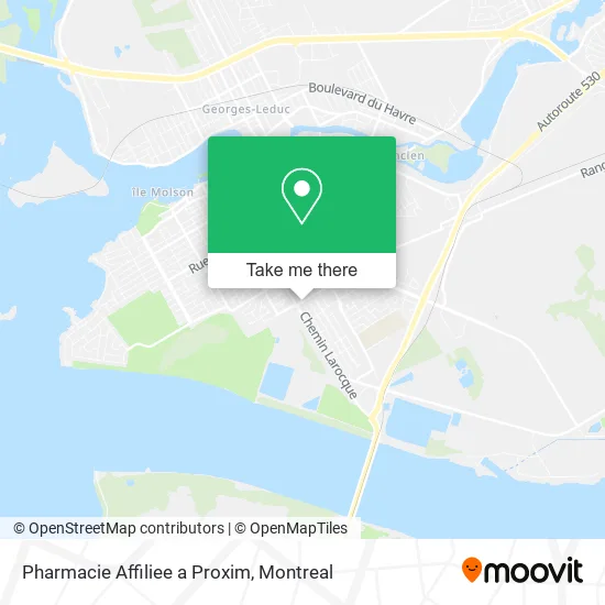 Pharmacie Affiliee a Proxim map