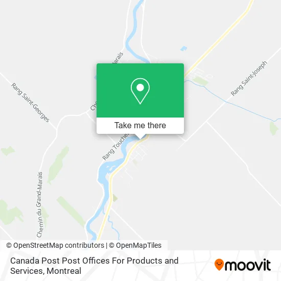 Canada Post Post Offices For Products and Services map
