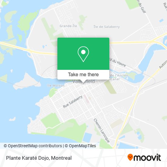 Plante Karaté Dojo map