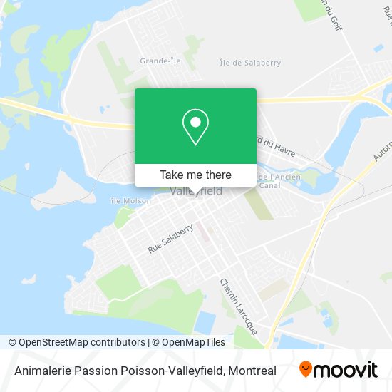 Animalerie Passion Poisson-Valleyfield map