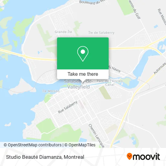 Studio Beauté Diamanza map