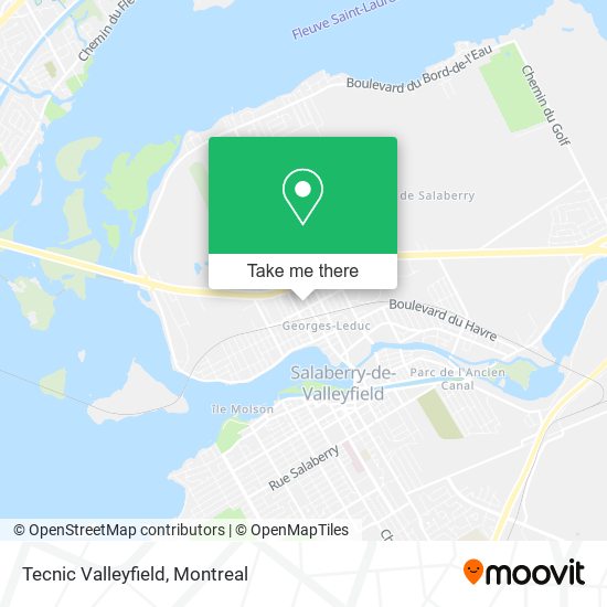 Tecnic Valleyfield map