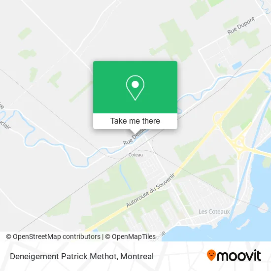 Deneigement Patrick Methot map