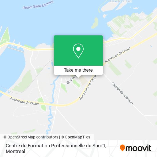 Centre de Formation Professionnelle du Suroît map