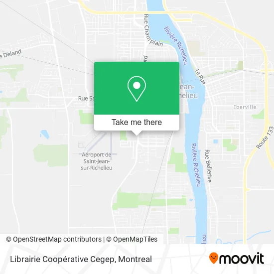 Librairie Coopérative Cegep map