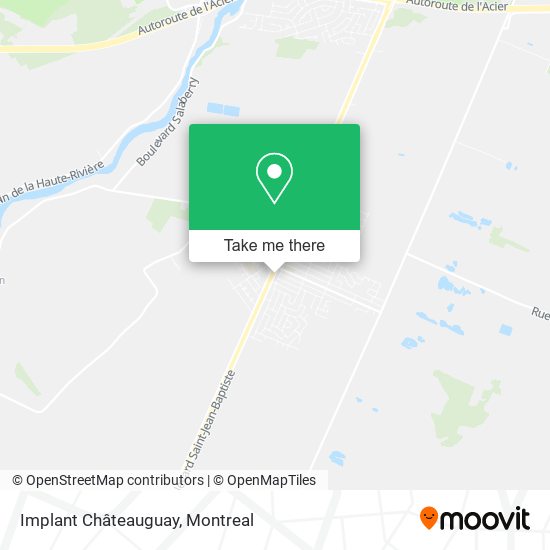 Implant Châteauguay map