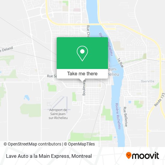 Lave Auto a la Main Express map