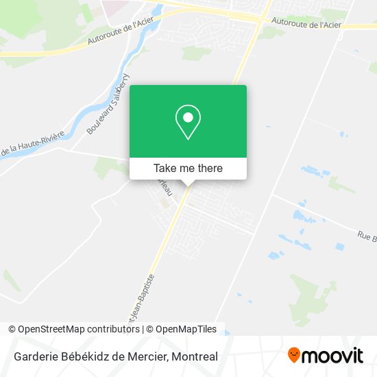 Garderie Bébékidz de Mercier map