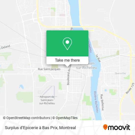 Surplus d'Epicerie à Bas Prix map