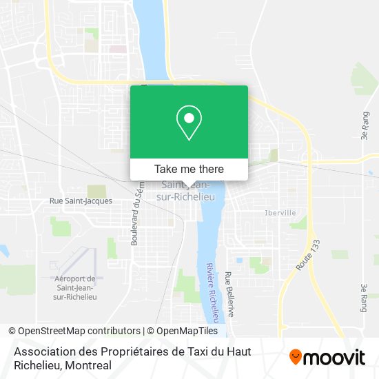 Association des Propriétaires de Taxi du Haut Richelieu map