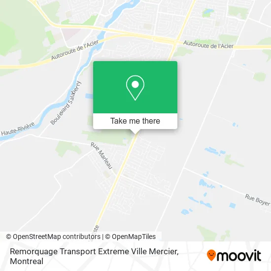 Remorquage Transport Extreme Ville Mercier map