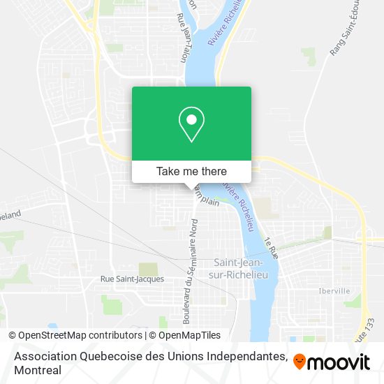 Association Quebecoise des Unions Independantes map