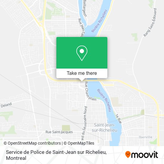 Service de Police de Saint-Jean sur Richelieu map