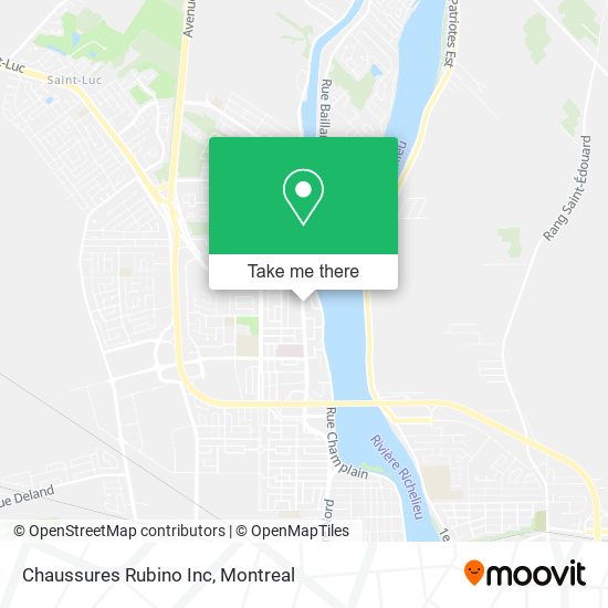 Chaussures Rubino Inc map