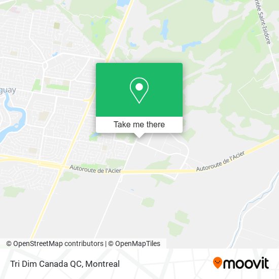 Tri Dim Canada QC map
