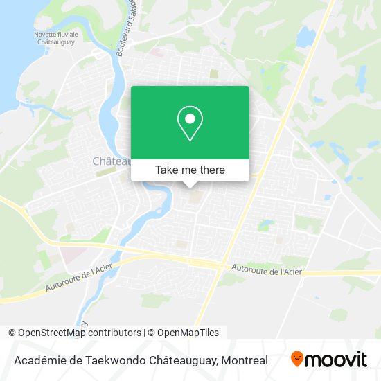 Académie de Taekwondo Châteauguay map