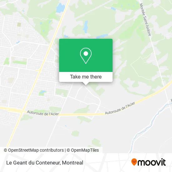 Le Geant du Conteneur map