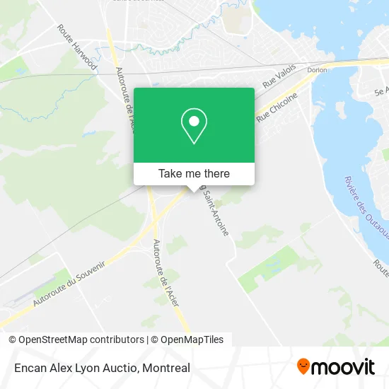 Encan Alex Lyon Auctio map