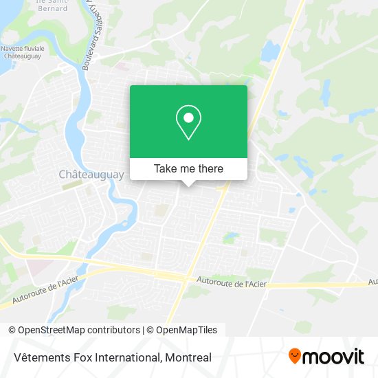 Vêtements Fox International map