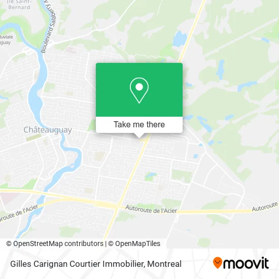 Gilles Carignan Courtier Immobilier map