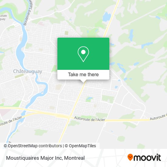 Moustiquaires Major Inc map