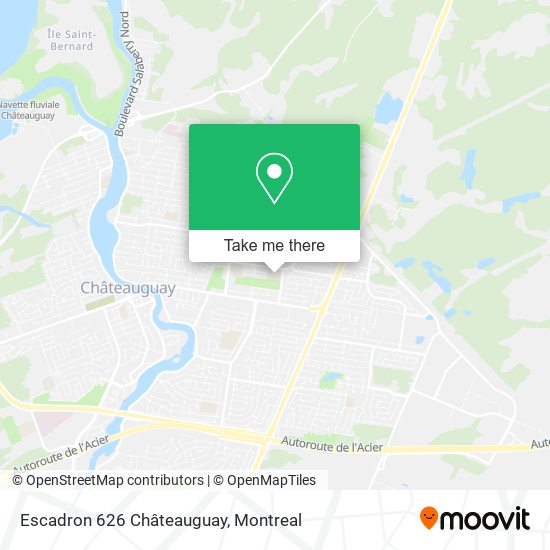 Escadron 626 Châteauguay map