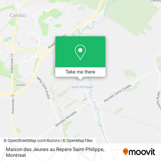 Maison des Jeunes au Repère Saint-Philippe map