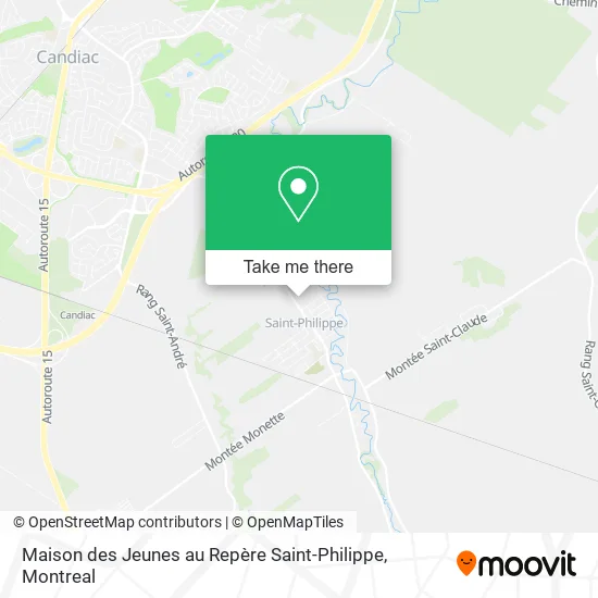 Maison des Jeunes au Repère Saint-Philippe map