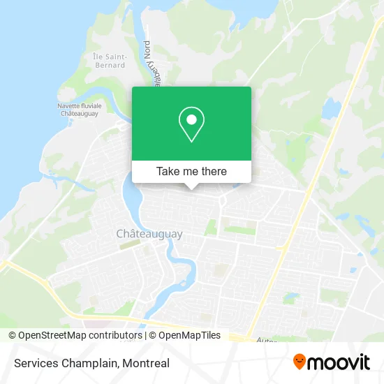 Services Champlain map