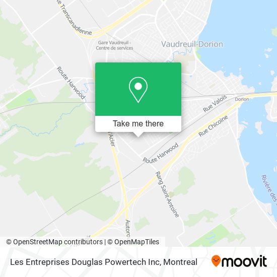 Les Entreprises Douglas Powertech Inc map