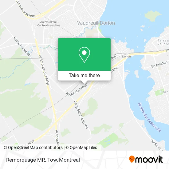 Remorquage MR. Tow map