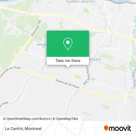 Le Centro map