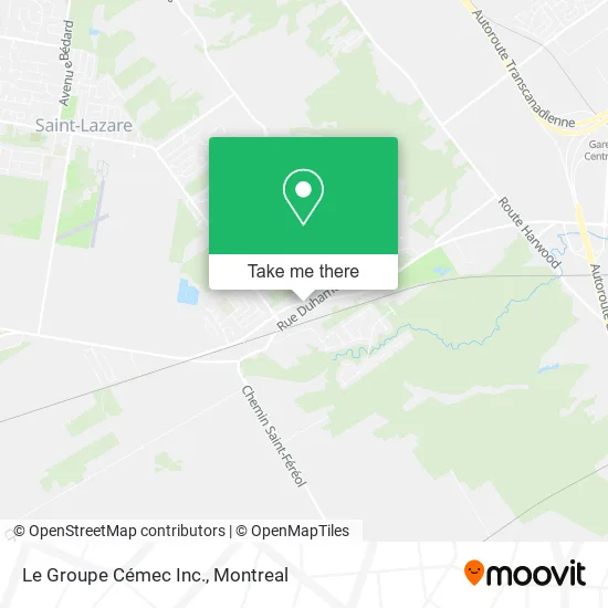 Le Groupe Cémec Inc. map