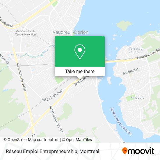 Réseau Emploi Entrepreneurship map