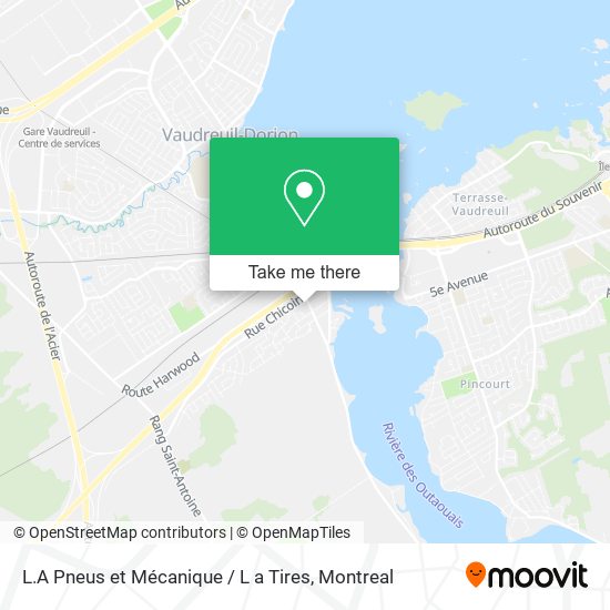L.A Pneus et Mécanique / L a Tires map