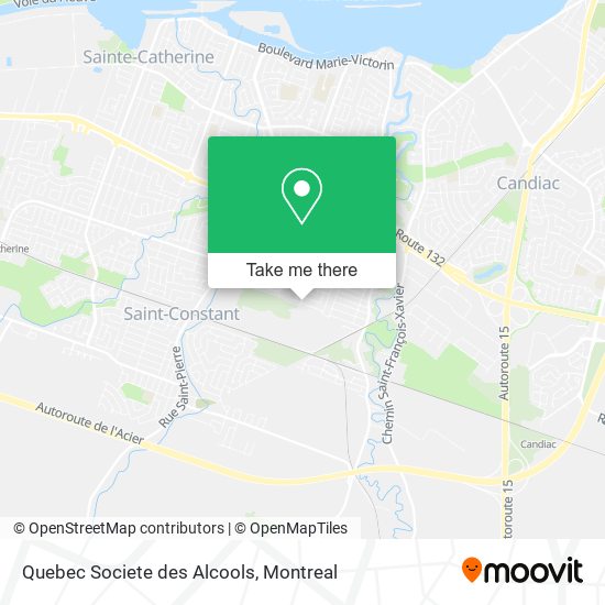 Quebec Societe des Alcools map