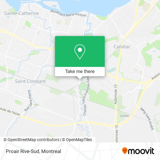 Proair Rive-Sud map