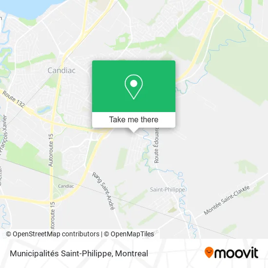 Municipalités Saint-Philippe map