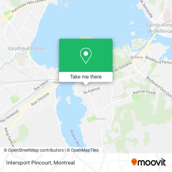 Intersport Pincourt map