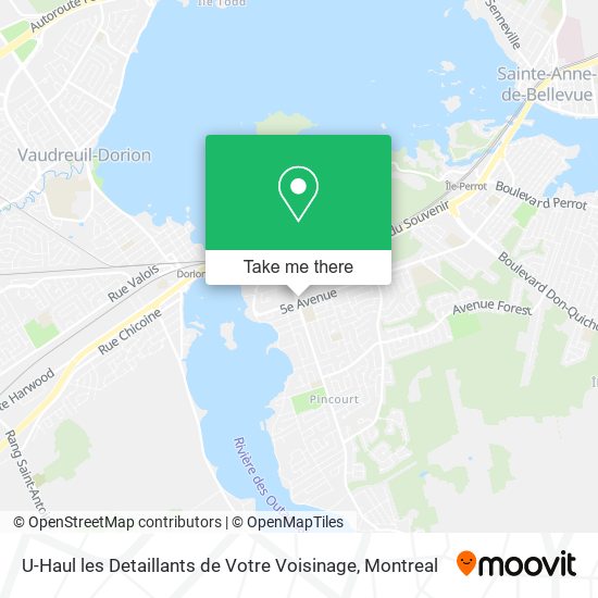 U-Haul les Detaillants de Votre Voisinage map