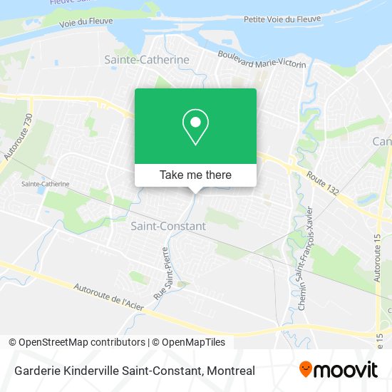 Garderie Kinderville Saint-Constant map