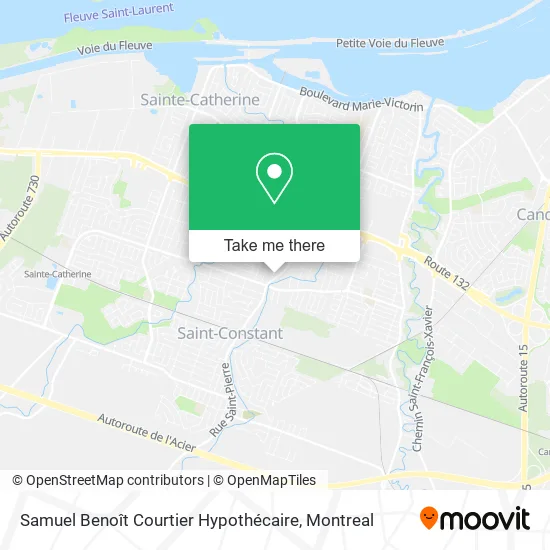 Samuel Benoît Courtier Hypothécaire map