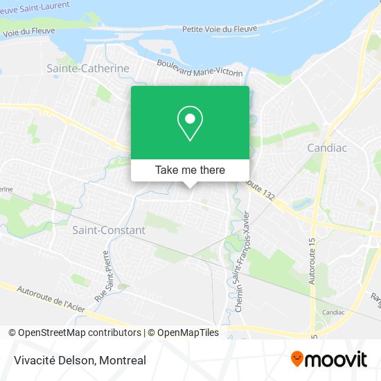 Vivacité Delson map