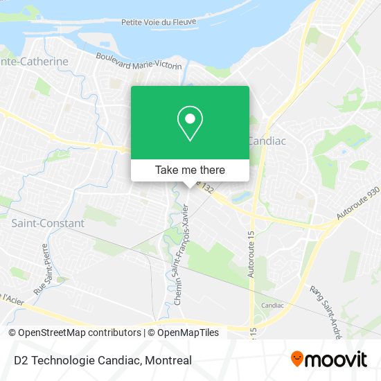 D2 Technologie Candiac map