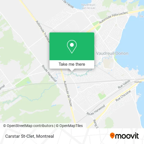 Carstar St-Clet map