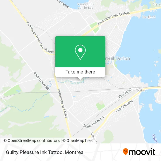 Guilty Pleasure Ink Tattoo map