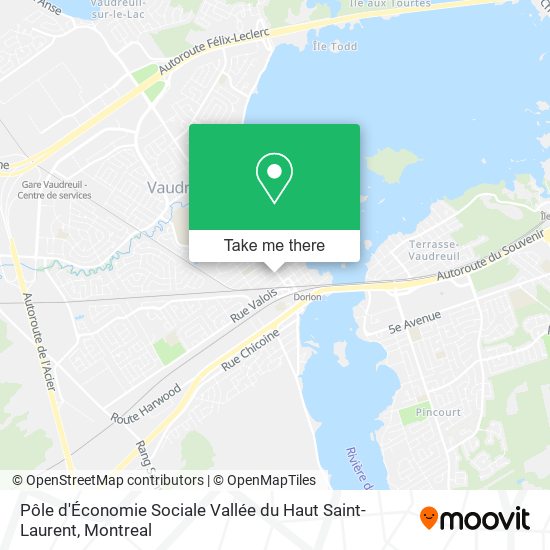 Pôle d'Économie Sociale Vallée du Haut Saint-Laurent map